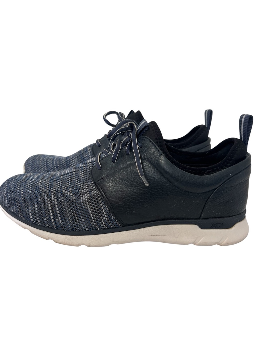 Johnston & Murphy Xc4 Navy Sheepskin Leather Dual Width Waterproof Shoes 11.5